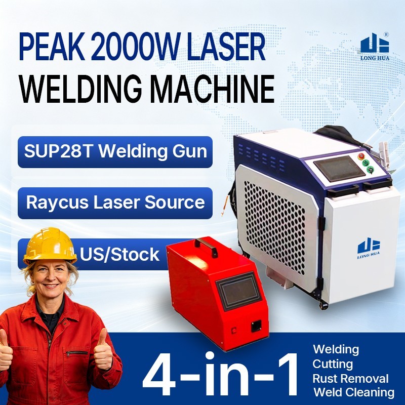 Raycus 2000W Fiber Laser Welder for Metal Welding, Cleaning & Cutting