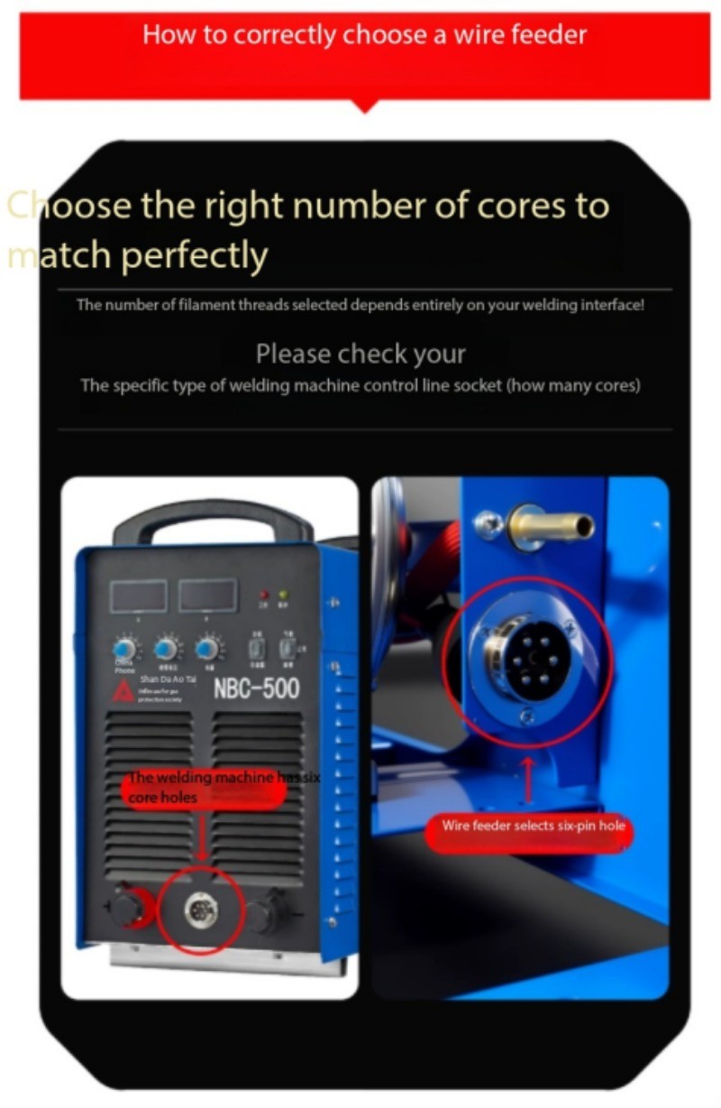 Dual-drive wire feeder for MIG welding; Complete MIG welding head set