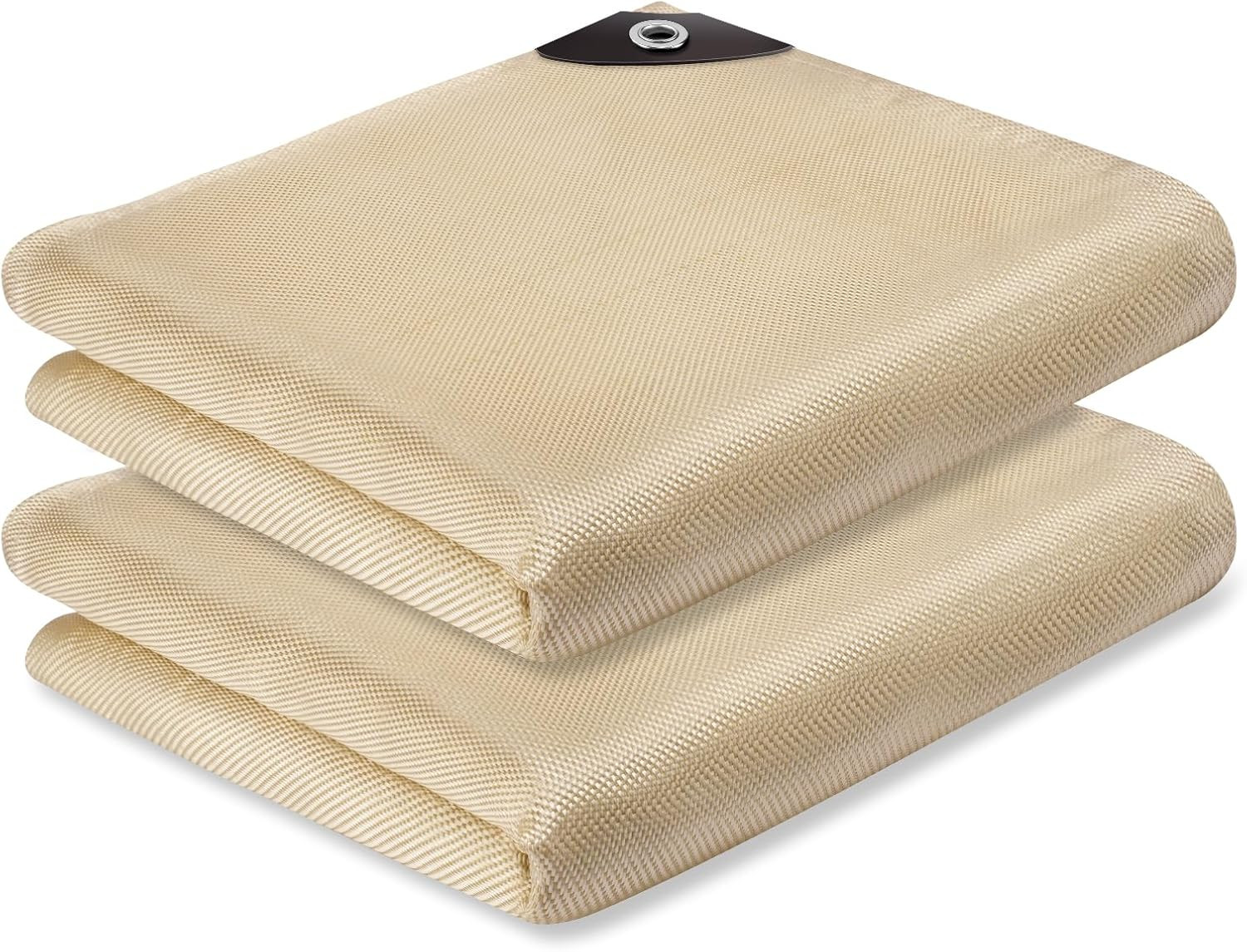 2 Pack Welding Blanket 4×6 Ft Fiberglass Heat Resistant Fireproof 1022°F