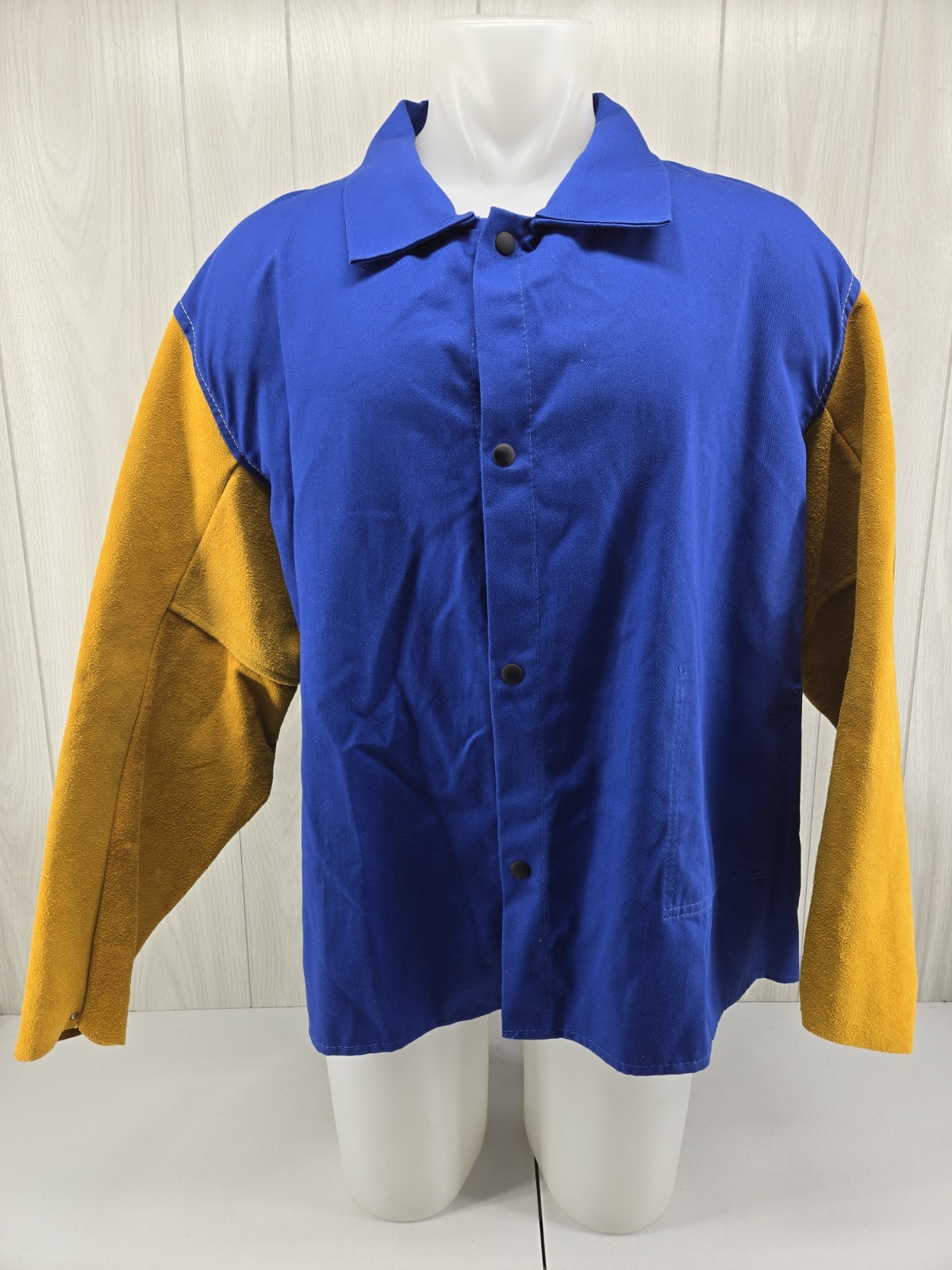 Tillman Welding Blue Jacket Cowhide Sleeves 2XL Tag Is Missing