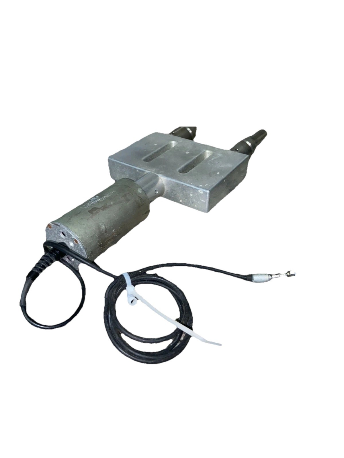 Branson 20 kHz Ultrasonic Welding Transducer with a Dual-Point Custom Horn Assy