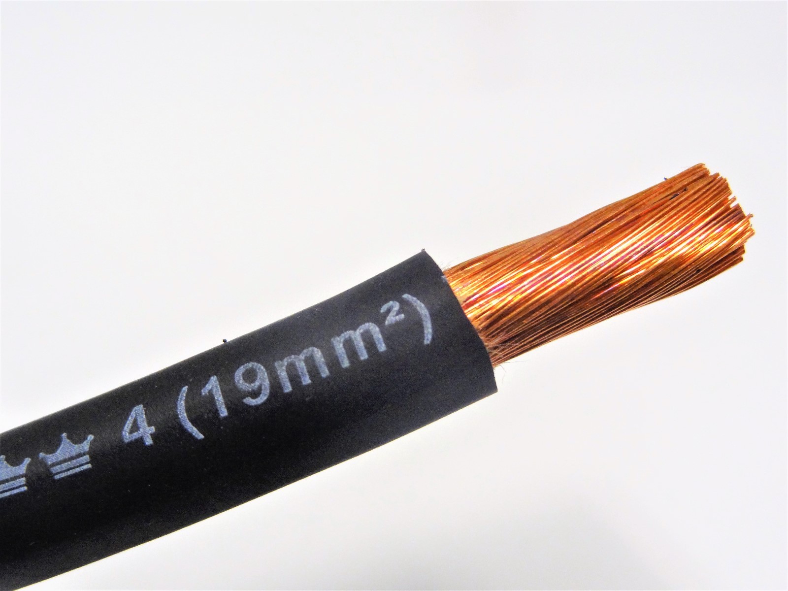 # 4 Awg EXCELENE Bare Copper 105c BLACK Welding Cable BATTERY LEAD(Buy Per FOOT)