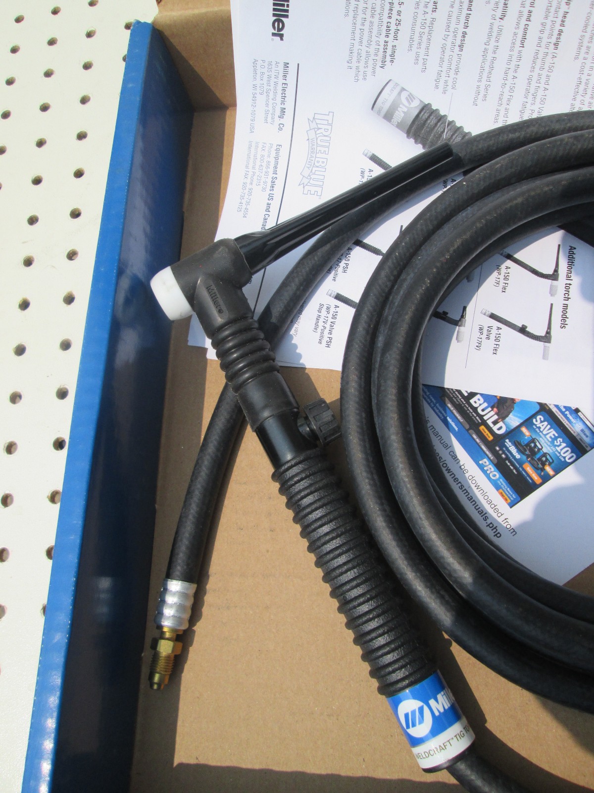 MILLER ELECTRIC WP-17FV-12-R Weldcraft Air-Cooled TIG Torch