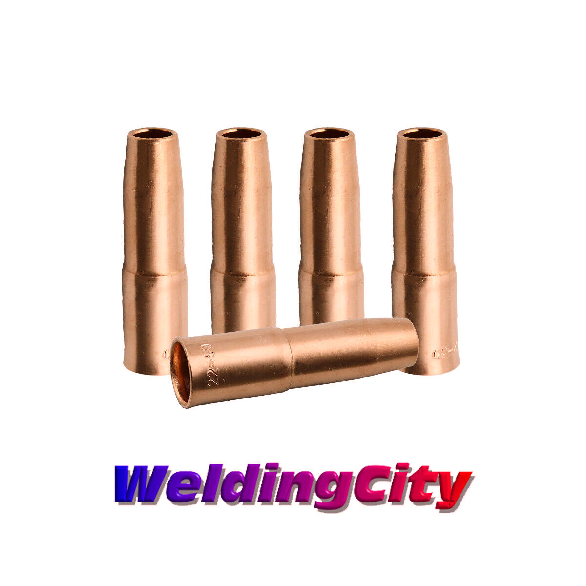 WeldingCity® 5-pk MIG Welding Gun Nozzle 22-50 1/2″ for Tweco Lincoln 200A-400A