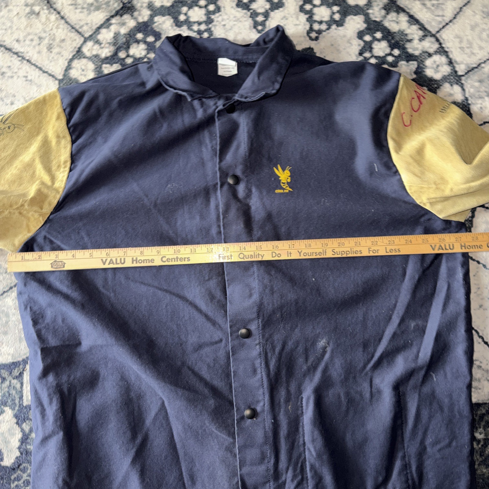 Weldas Yellowjacket Cool FR Welding Shirt 33-8060 Size 2XL Suede Leather Sleeves