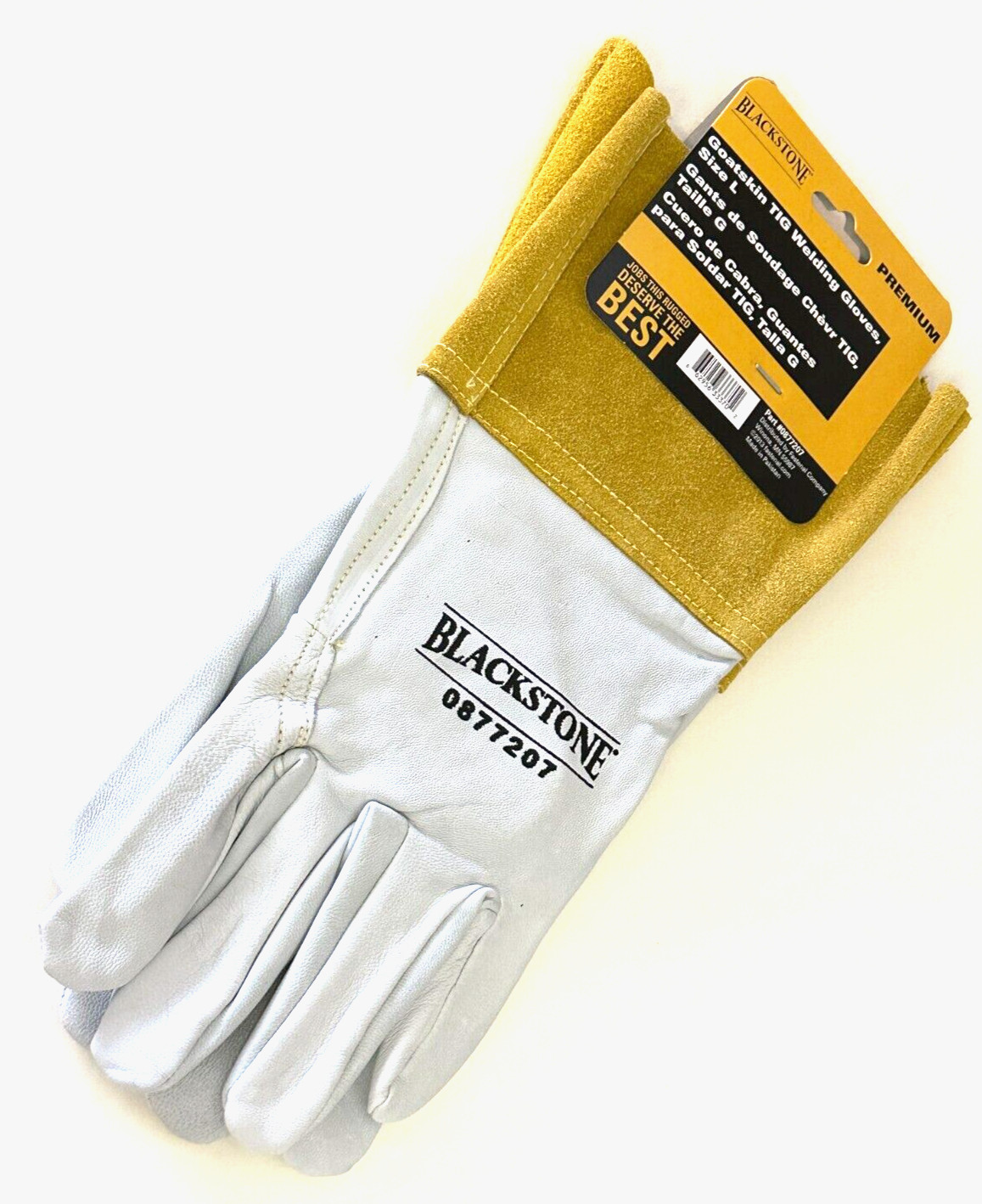New Blackstone Premium Goatskin TIG Welding Working Gloves ** Size Large
