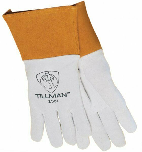 Tillman 25BL Deerskin Split Leather 4″ Cuff TIG Welding Gloves
