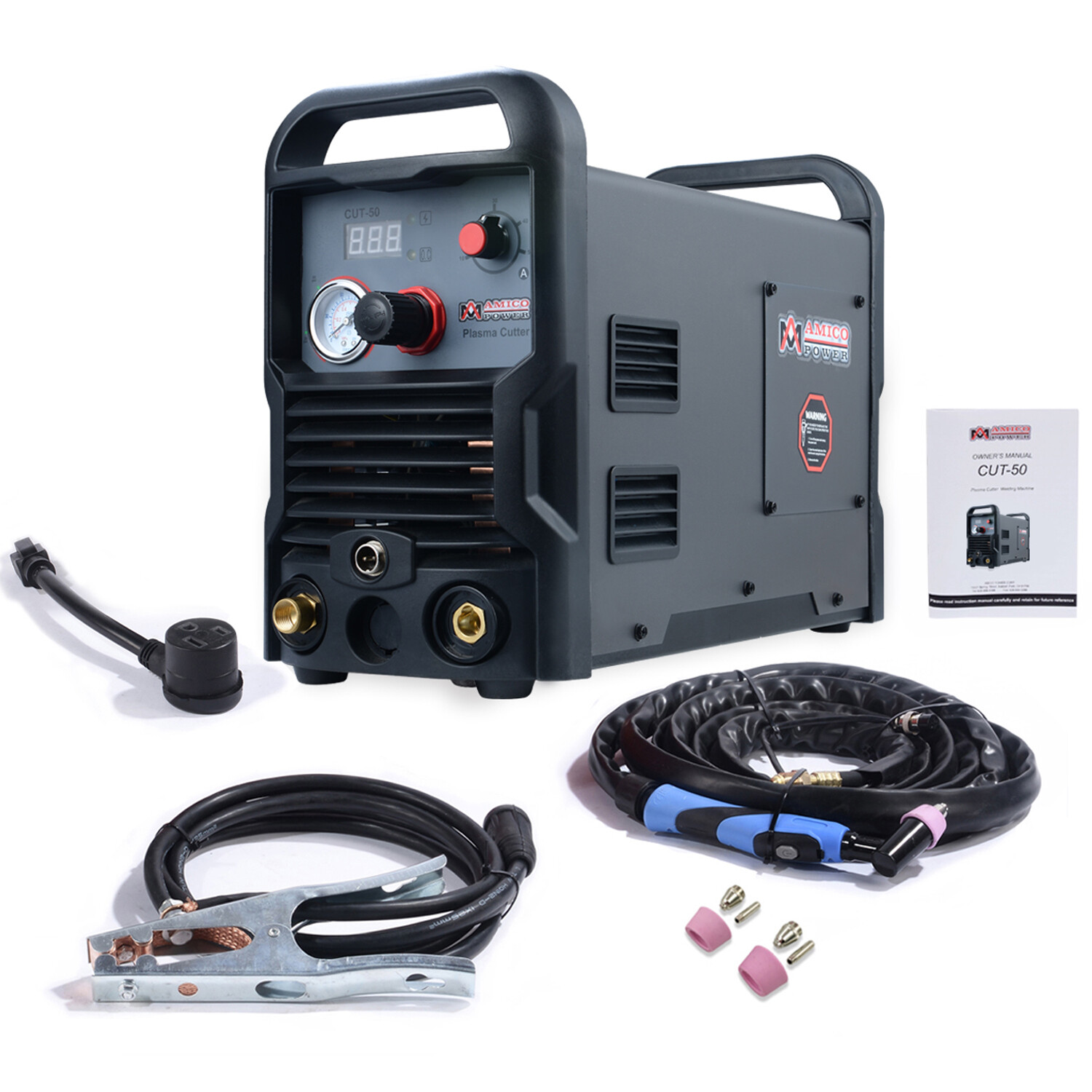CUT-50, 50 Amp Professional Air Plasma Cutter, 115/230 Dual Voltage Cutting New