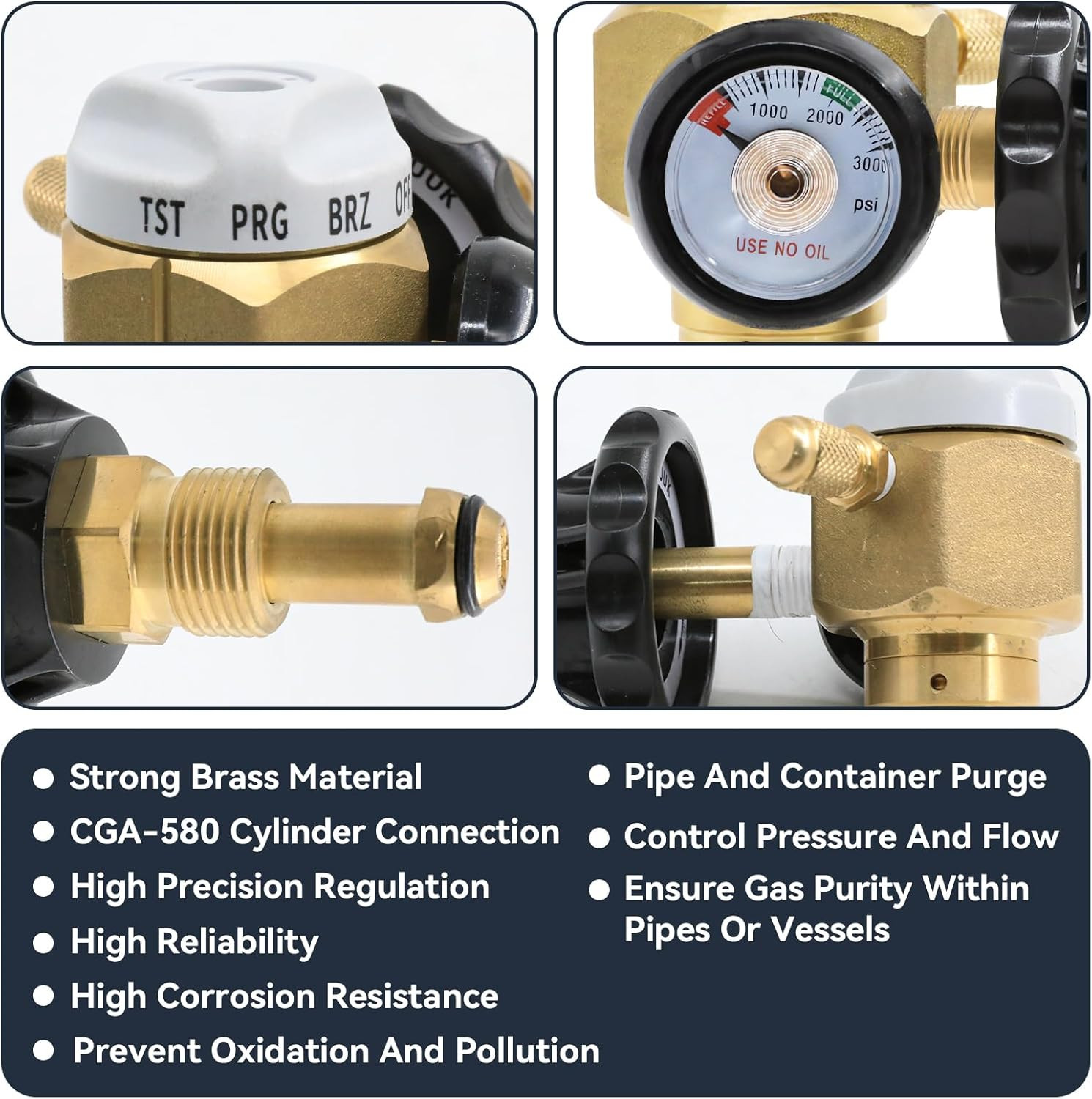 VN-500 Nitrogen Purge Control Valve | Regulator and Flow Meter Hybrid Design Nit
