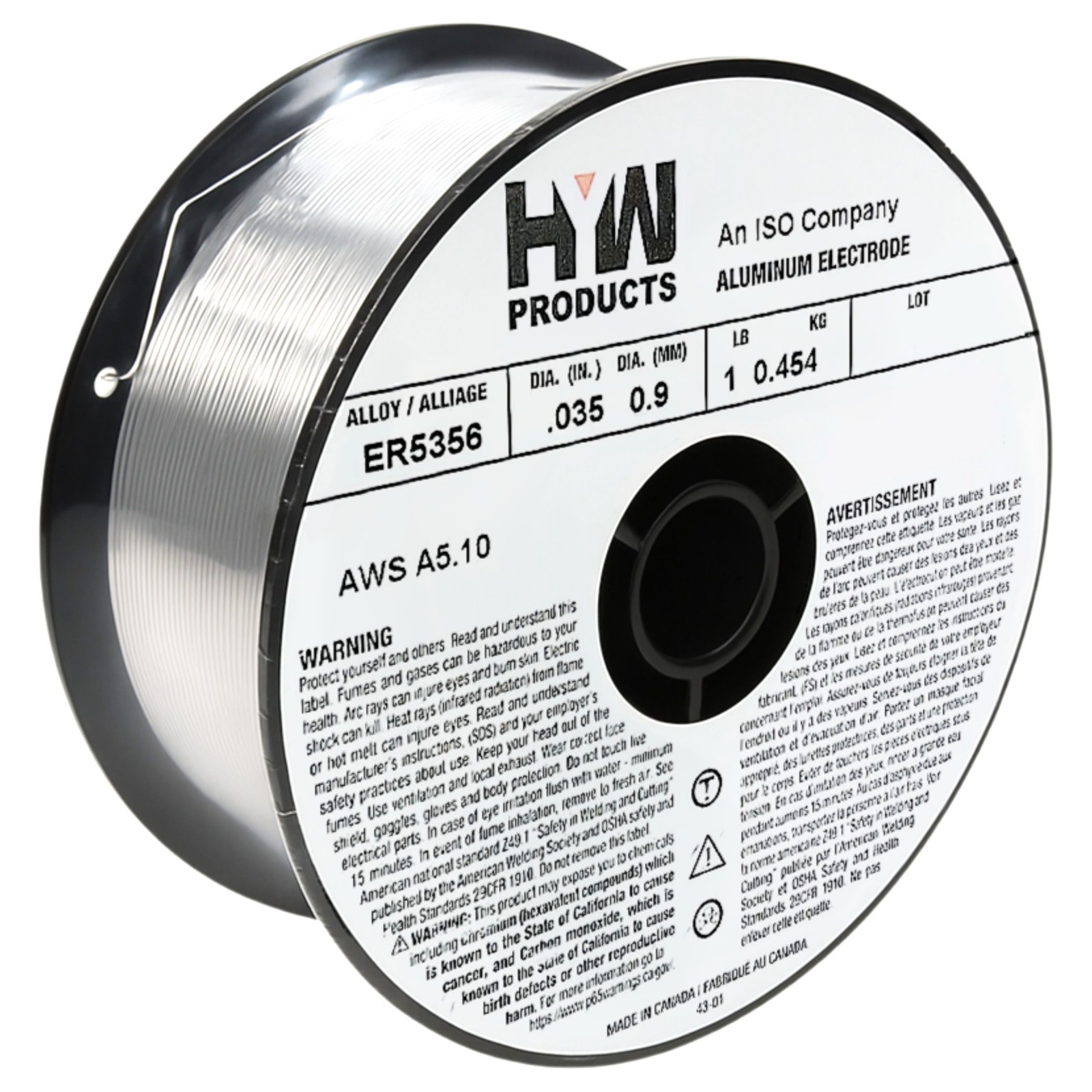 ER5356 Mig .035″ Aluminum Welding Wire 1-Pound Roll (Made in North America)