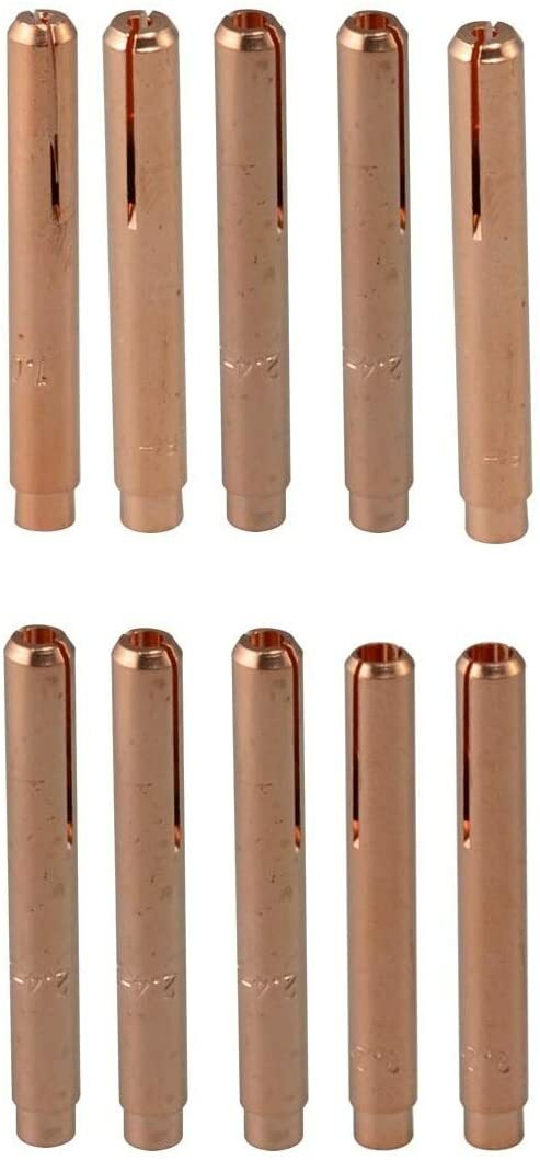 TIG Collet 13N21L 13N22L 13N23L 13N24L Assorted Size Kit Fit SR WP 9 20 25 10pcs