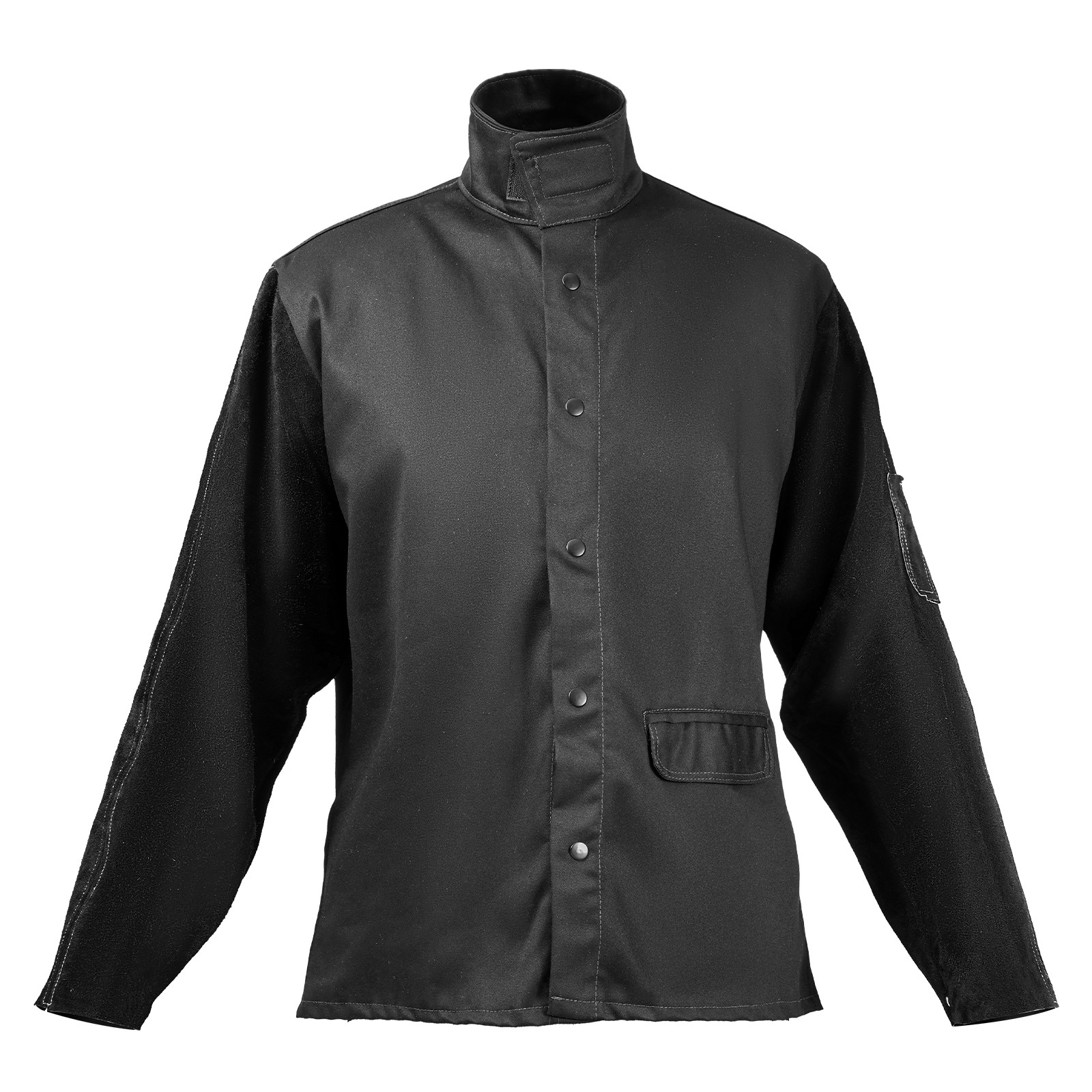 Uimoso XXL Welding Jacket with Flame-Resistant Leather and 9oz FR Cotton