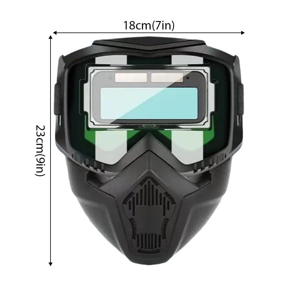Large View Welding Mask Auto Darkening Hood Solar Powered Welder Helmet AUS