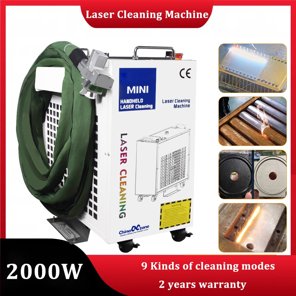 2000W BWT Laser Cleaning Machine Remove Oil Paint Laser Rust Removal Tool US