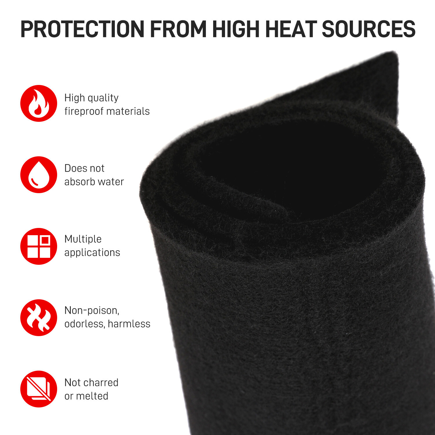 High Temp 39″x39″ Welding Blanket Fireproof Mat Heat Resistant Flame Retarda US