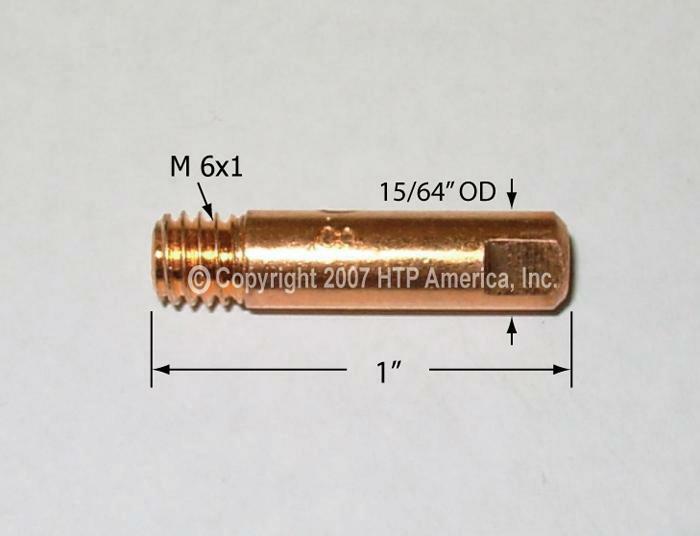 10 HTP Replacement .035″ Contact tips for Lincoln Magnum 100SG Spool Gun Parts