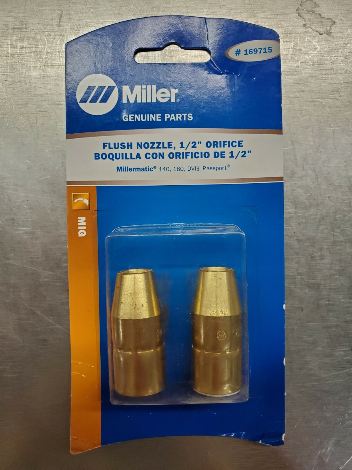Miller 169715 Flush Nozzle, 1/2″ Orifice, M-10/M-15, 2PK