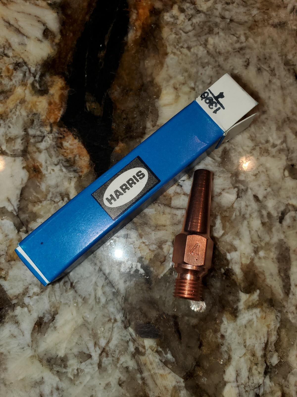 HARRIS TIPS 1600060 1309-4 Separable Acetylene Welding & Brazing Tip, Qty.1