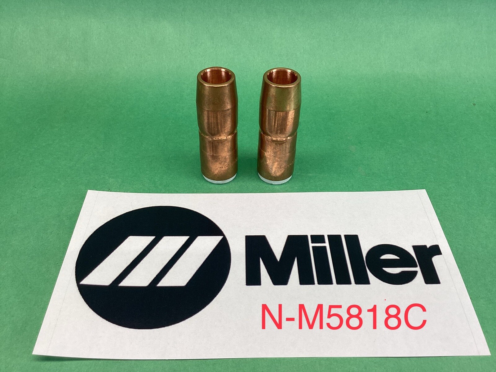 X2 Genuine Miller N-M5818C AccuLock™ MDX™ Thread-On Nozzle 5/8″ Orifice 1/8″ Tip