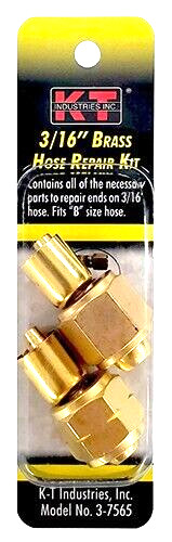 Welding Hose Repair Kit, Two Sets, For 3/16″ I.D. Hoses, Fuel & Oxygen, “B” Size