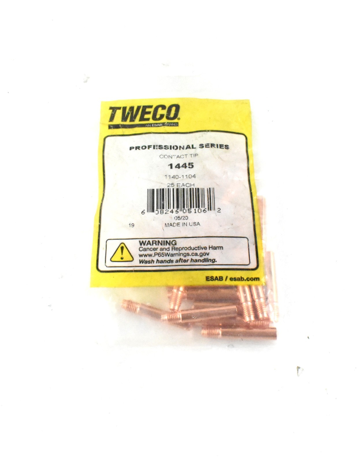 Tweco 1445 Contact Tip 25 Count Bag