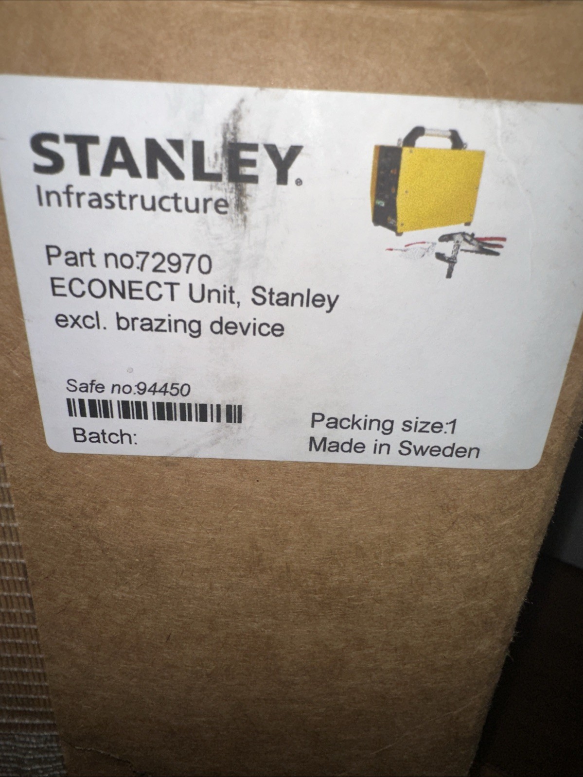 Stanley Epx10 Pin Brazing Unit Only Part No.72970