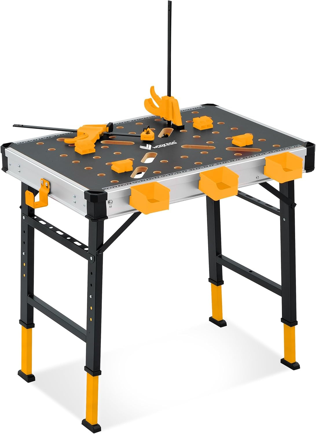 Metal Welding Table Folding 1000 Lbs Load Capacity Heavy Duty Steel Construction