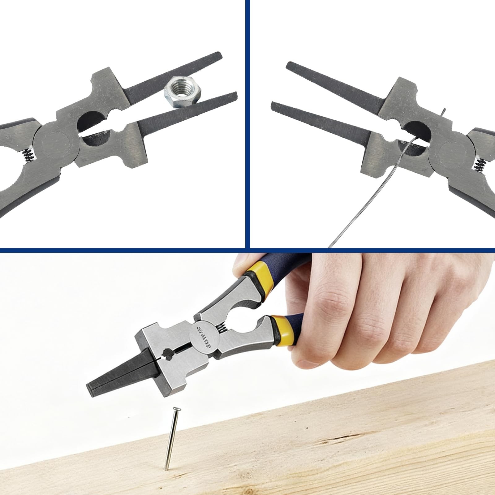Professional 8″ Weliding Pliers, Sharp MIG Pliers for Rust Resistant, 2PCS