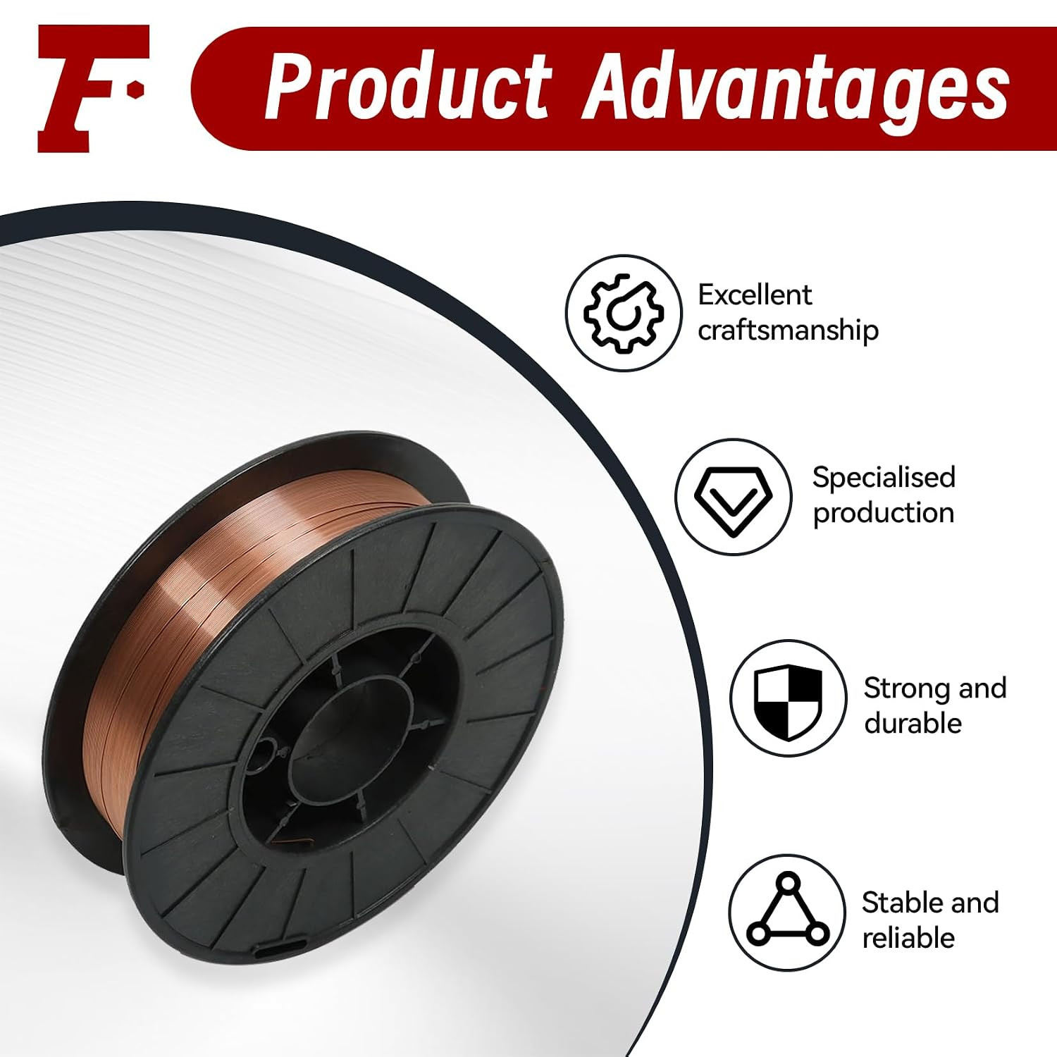 ER70S-6 Mild Steel 0.023 Inch MIG Welding Wire Low Splatter Fit for All Position