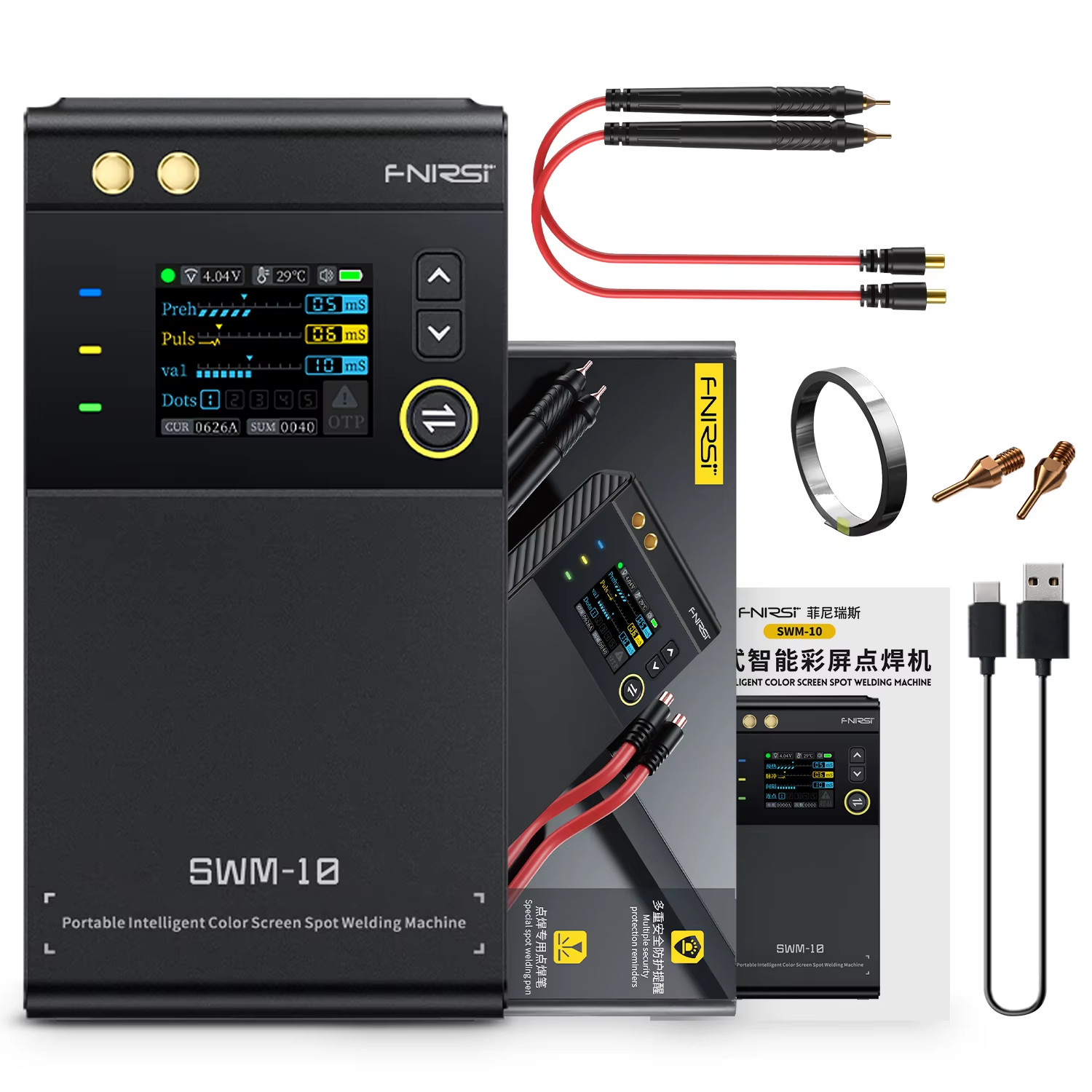 SWM-10 Compact DIY Assembly Device for 18650 Battery Packs, 5000mAh Rechargeable