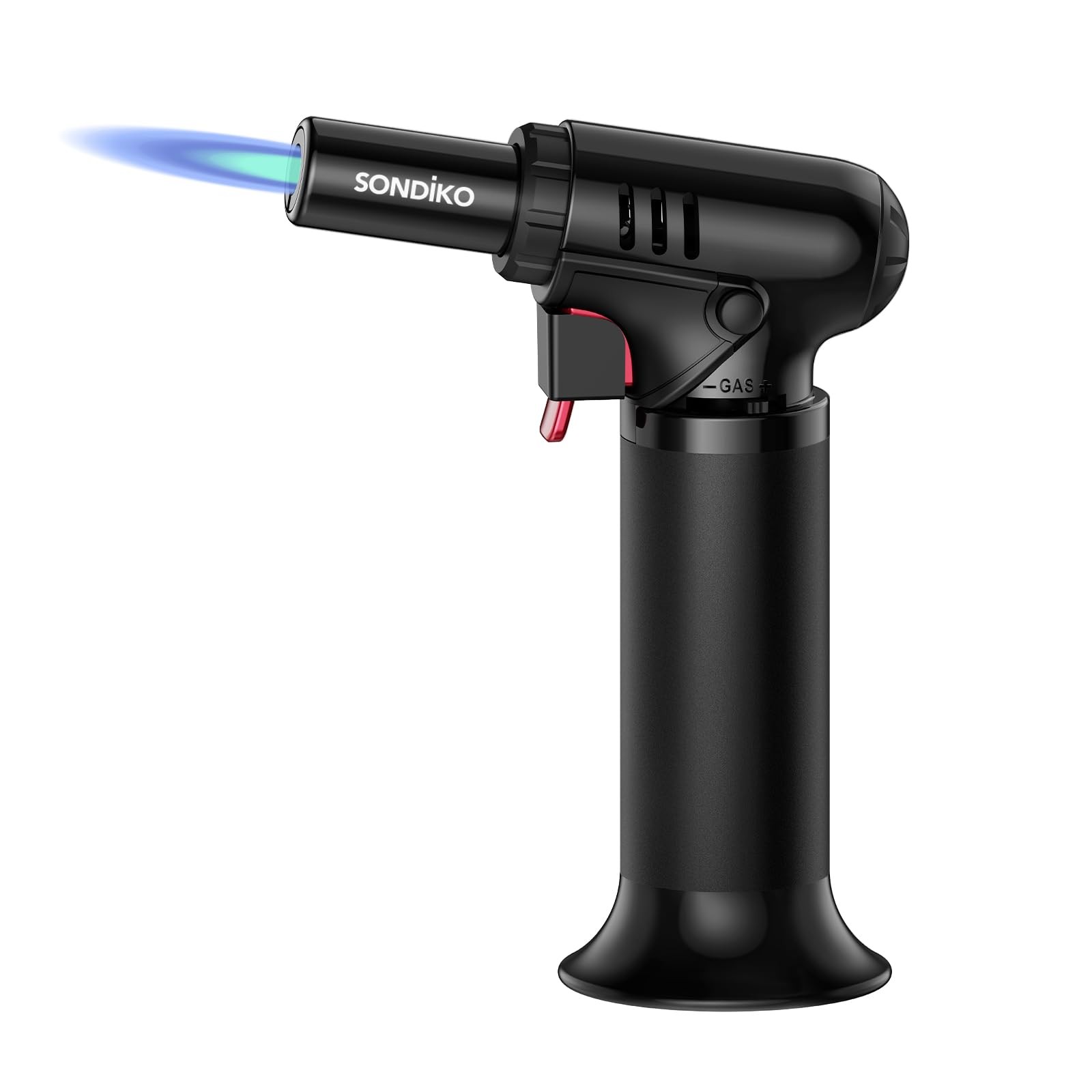 Butane Torch Lighter With Visible Fuel Window, Refillable Soldering Torch With