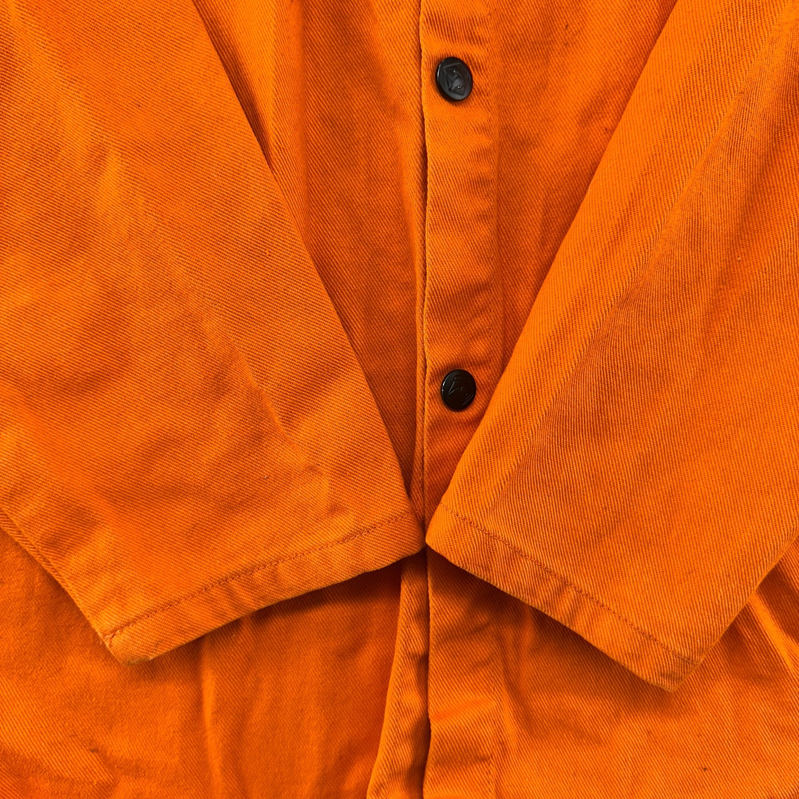 Black Stallion Jacket Men XL Orange Button Up FR Flame Resistant Welding FO9 30C
