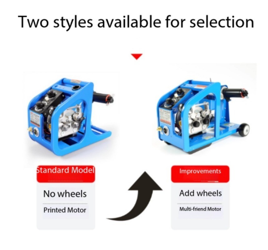 Dual-drive wire feeder for MIG welding; Complete MIG welding head set