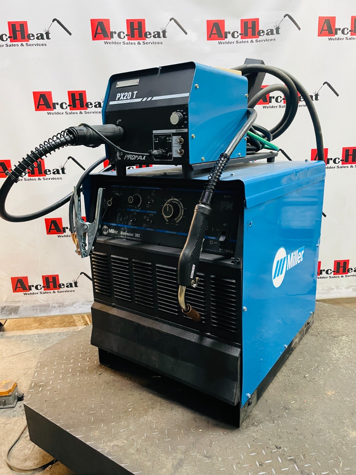 Miller Dimension 302 & PX20T Feeder Multiprocess Welder