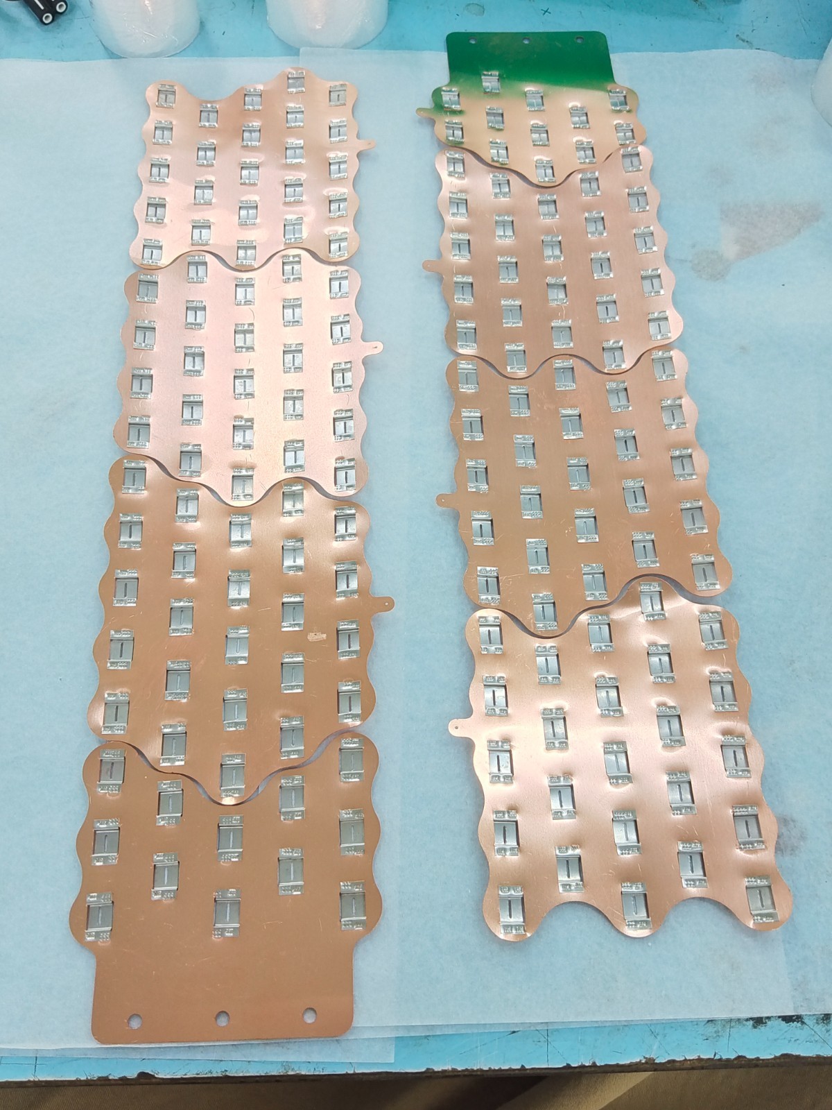 1SET Spot Welding 20S12P Copper Busbar Connector 21700 Battery Pack Connector