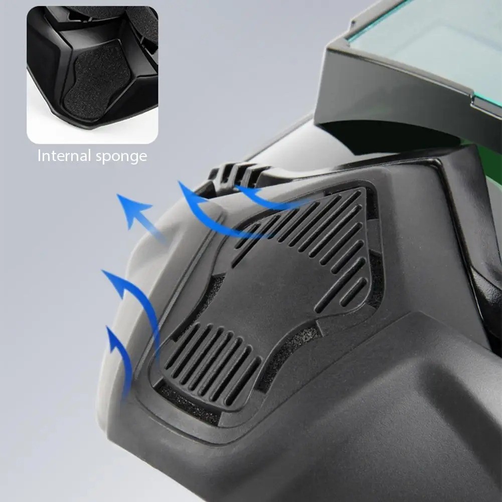 Large View Welding Mask Auto Darkening Hood Solar Powered Welder Helmet AUS