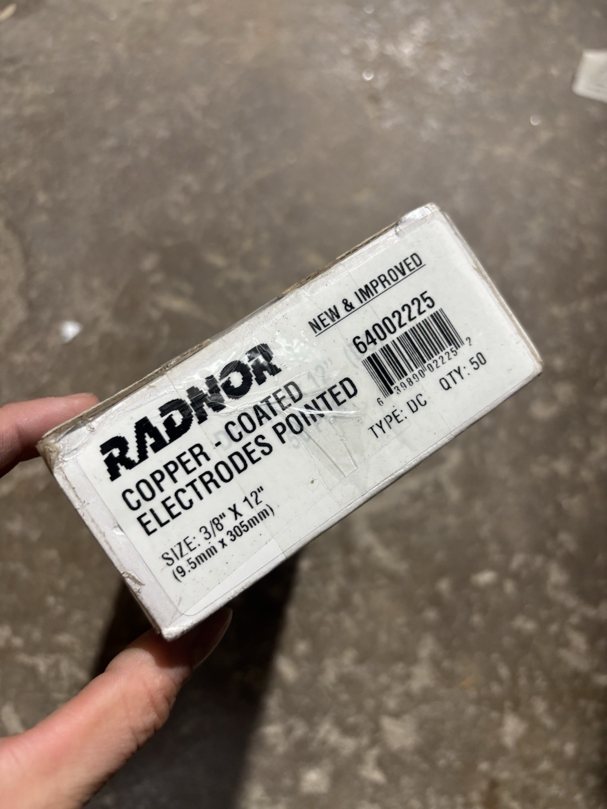 Radnor 64002225 Type Dc 3/8 ” x 12″ Copper Gouging Rods Lot Of 50