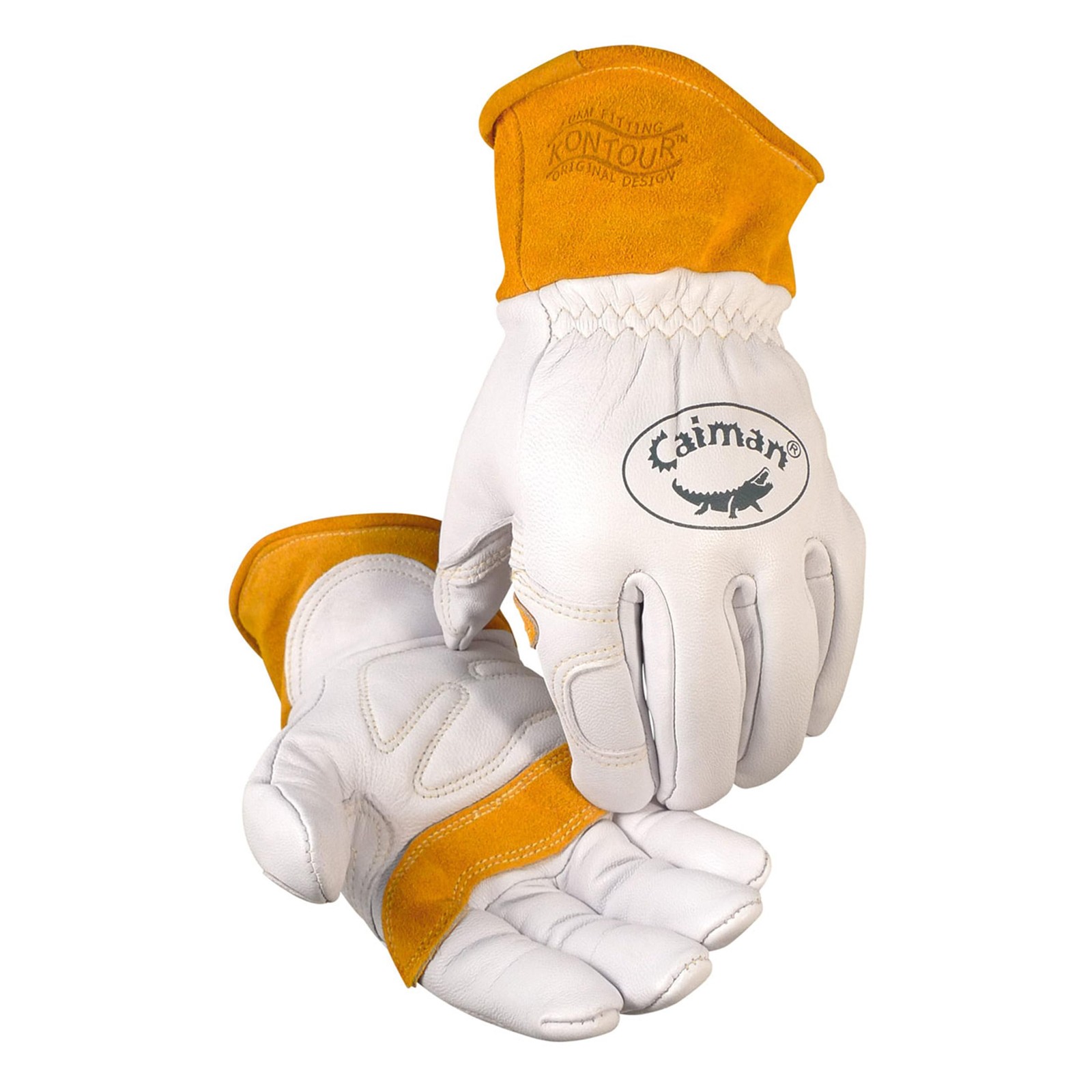 Caiman Premium Goat Grain TIG/MIG Welding Gloves with Wool Insulated Back, Sc…