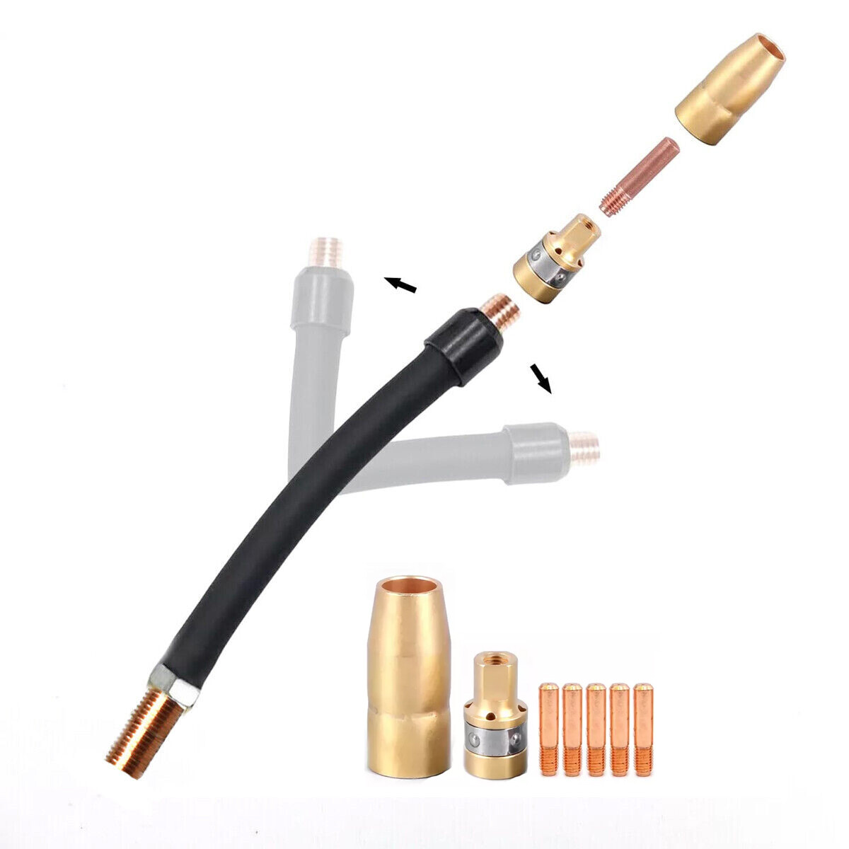 MIg Gun Flexible Neck kits replace Hobart Handler 135/140/175/180/190/210/210MVP