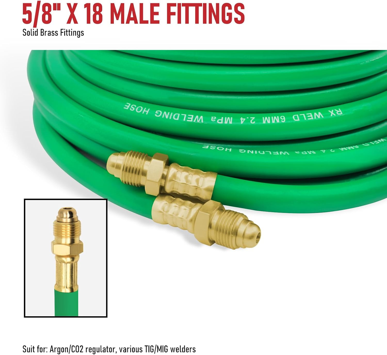 Inert Gas Welding Hose – Argon Flow Hose (100 Feet)