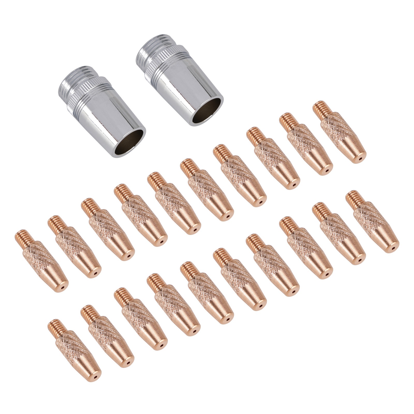 20 X Contact Tips 2 X Nozzle 186405 For Miller Spoolmate 100/185/3035 Spool Gun
