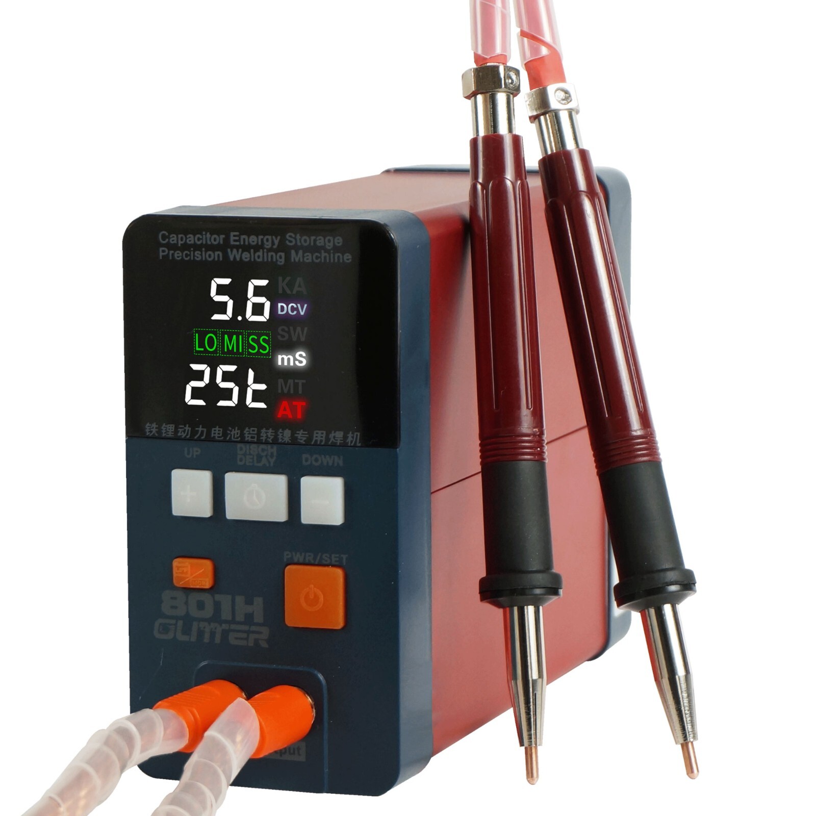 3500A GLITTER 801H Battery Spot Welder Aluminum To Nickel Spot Welding Machine