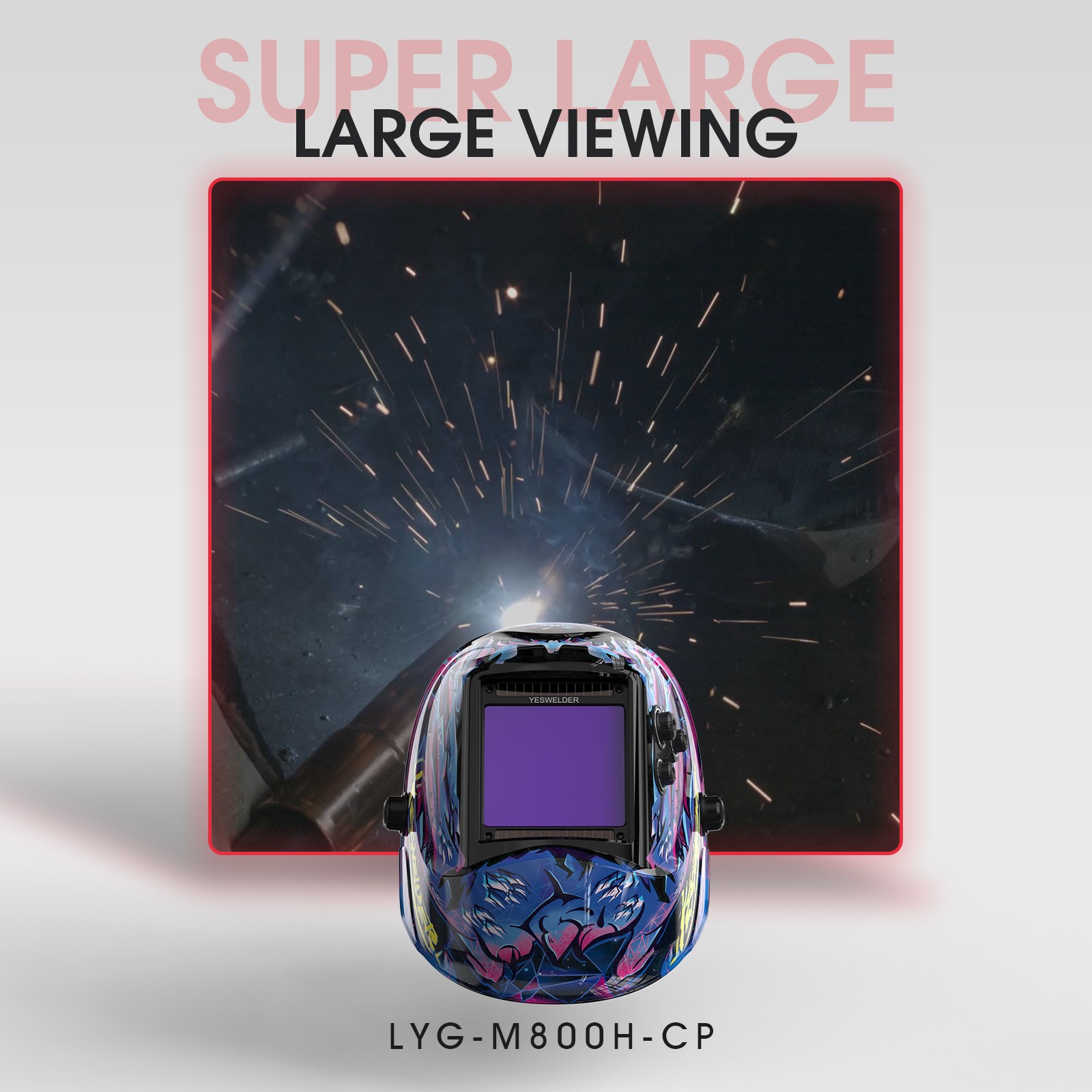 Auto Darkening Welding Helmet 1/1/1/1 4Sensor TIG MIG ARC +Gloves +Sleeves