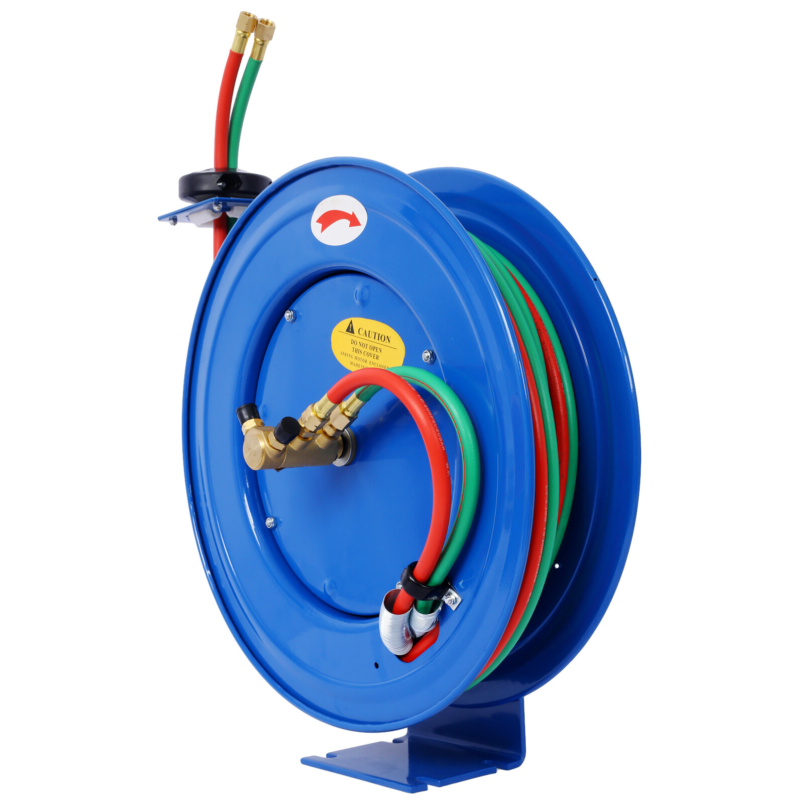 Welding Hose Reel Retractable 1/4″ x 50 Ft Oxygen Acetylene Welder Dual Hose