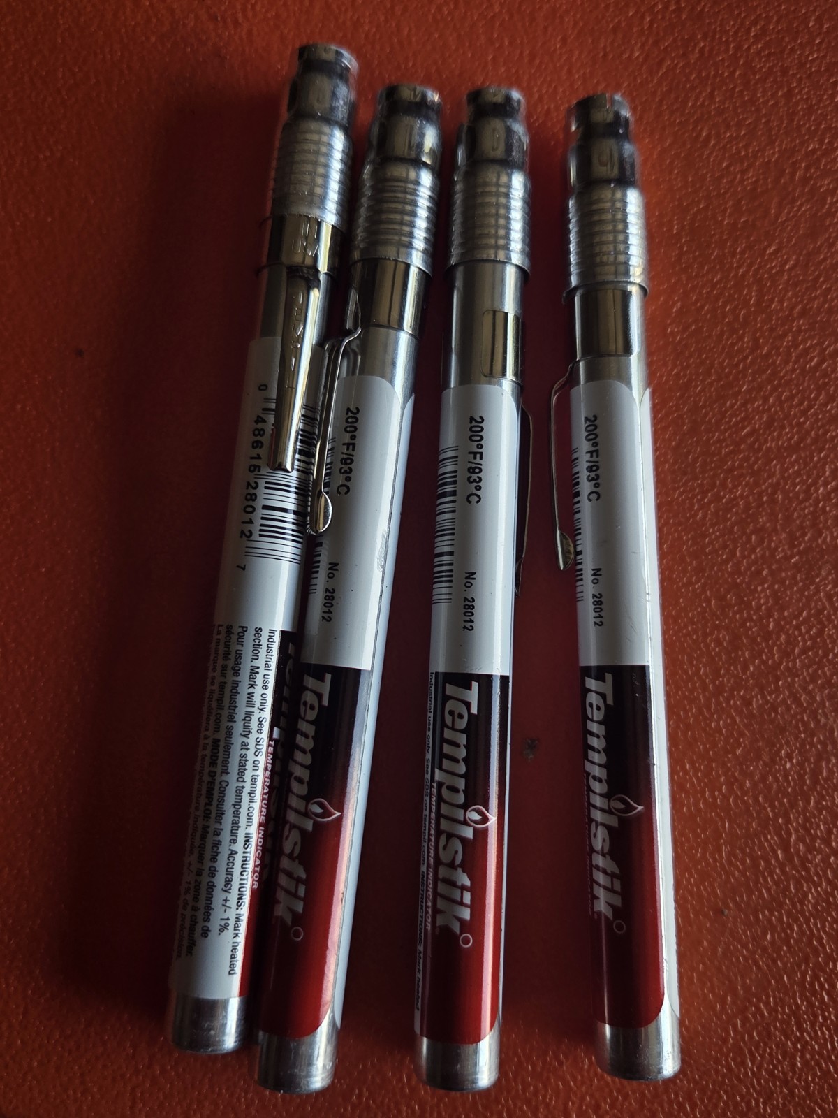 Tempilstik 850-degree F / 454-degree C Temperature Indicating Stick 4 sticks