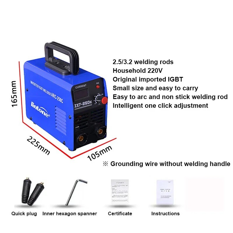 ZX7-250C Portable ARC Welding Machine Fully Automatic Small Electric Welder