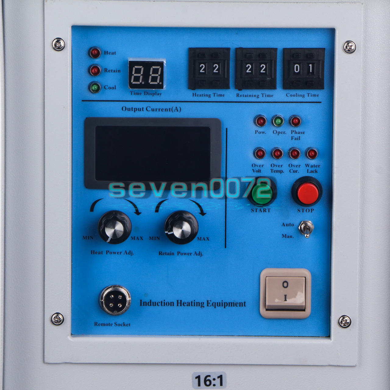 ONE 15KW 30-100KHz High Frequency Induction Heater Furnace 15A 110/220V
