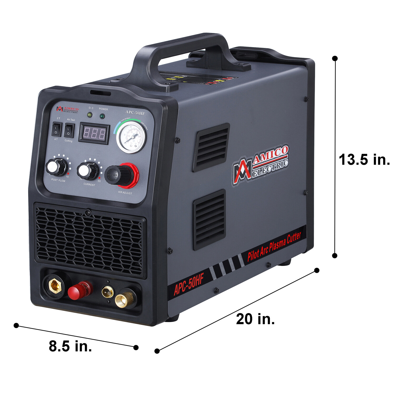 Amico APC-50HF, Professional 50-Amp Pilot Arc Plasma Cutter, 80% Duty Cycle, New