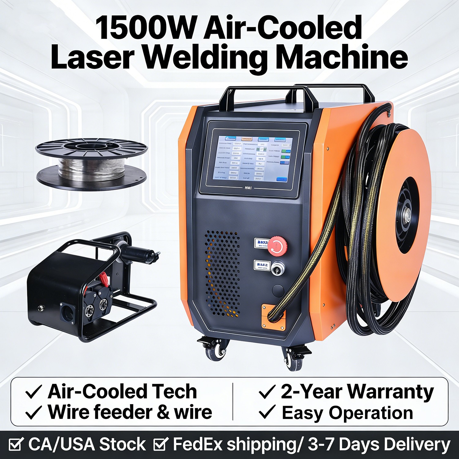 4 IN 1 1500W Laser Welding Cleaning Machine Air Cooled Laser Welder Cutter