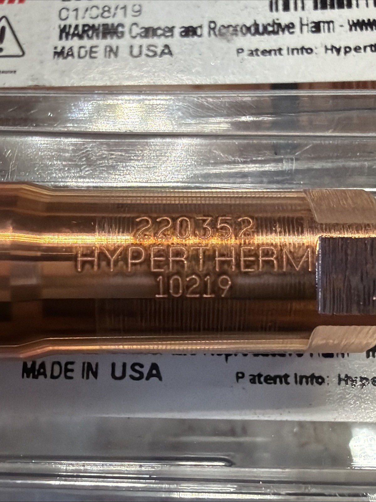 Genuine Hypertherm 220352 200 amp Electrode 5 pack NIB OEM NICE